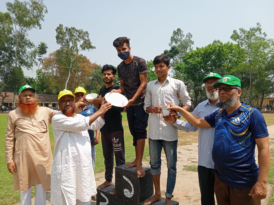26 March 2022 Sports Day Prizes Given Stage - Aditmari Govt.Degree College